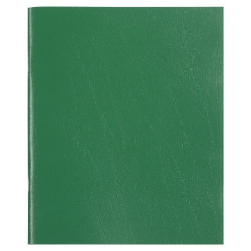 Тетрадь бумвинил STAFF, А5, 48 л., скоба, офсет №1, клетка, с полями, зеленый