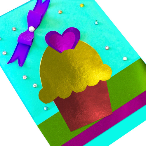 Цветная фольга ОСТРОВ СОКРОВИЩ, А4, алюминевая на бумажной основе, 7 л., 7 цв., 210х297 мм фото 5