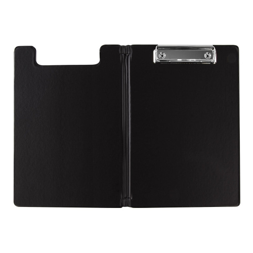 Папка-планшет BRAUBERG,  А5, с прижимом и крышкой, картон/ПВХ, черная фото 4