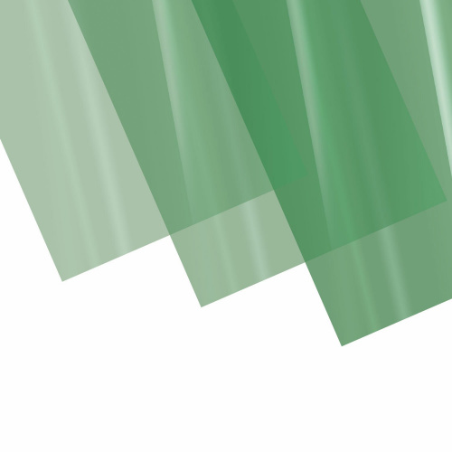 Обложки пластиковые для переплета BRAUBERG, А4, 100 шт., 150 мкм, прозрачно-зеленые фото 4