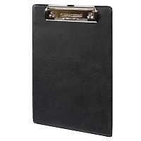 Доска-планшет BRAUBERG "NUMBER ONE ", А5,с прижимом, картон/ПВХ, черная