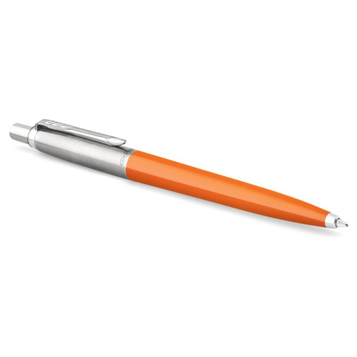 Ручка шариковая PARKER "Jotter Orig Orange", корпус оранжевый, детали хром, блистер, синяя фото 4