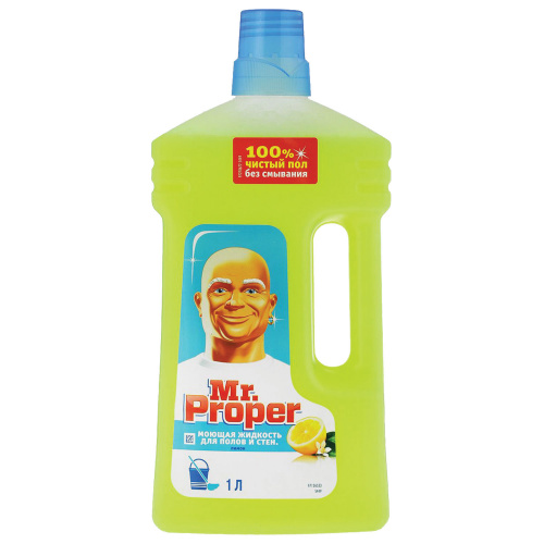 Моющее средство для пола и стен "Mr. Proper" Лимон 1,0 л фото 2