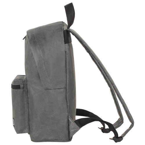 Рюкзак BRAUBERG TYVEK, 34х26х11 см, крафтовый с водонепроницаемым покрытием, графитовый фото 8