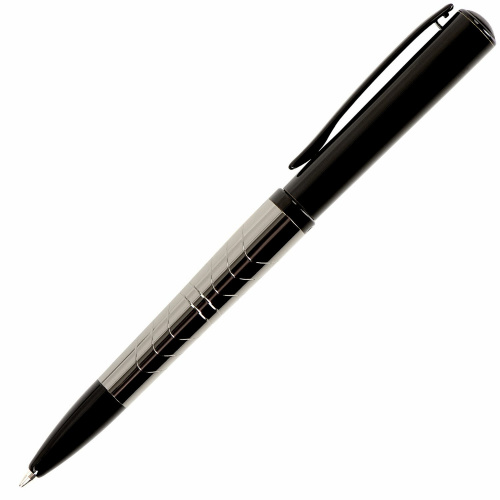 Ручка подарочная шариковая GALANT "PUNCTUM", корпус черный/оружейный металл, детали черные, синяя фото 9