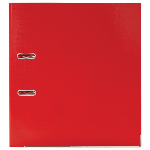 Папка-регистратор BRAUBERG "EXTRA", 75 мм, красная, двустороннее покрытие пластик, металлич уголок фото 2