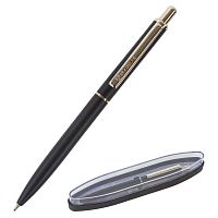 Ручка подарочная шариковая BRAUBERG "Larghetto", корпус черный, линия письма 0,5 мм, синяя