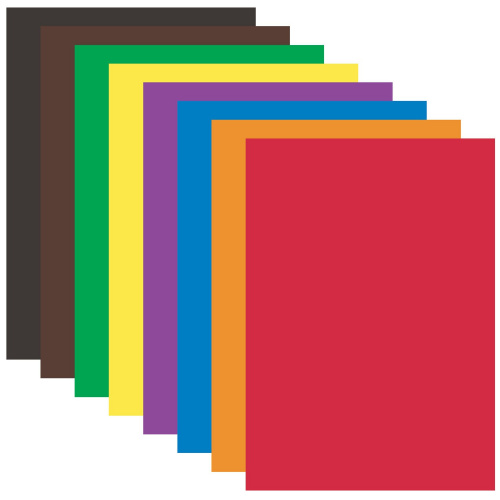 Цветная бумага ЮНЛАНДИЯ, А4, офсетная, 16 л., 8 цв., на скобе, 200х280 мм фото 5