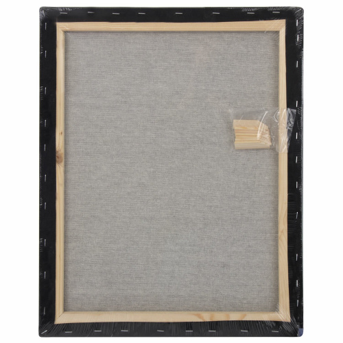 Холст на подрамнике черный BRAUBERG ART CLASSIC, 40х50см, 380 г/м, хлопок, мелкое зерно фото 3
