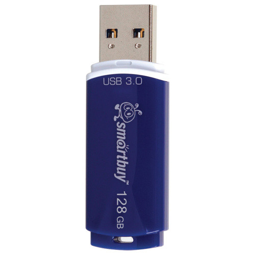 Флеш-диск SMARTBUY Crown, 128 GB, USB 3.0, синий фото 2