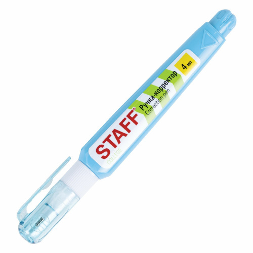 Ручка-корректор STAFF "College", 4 мл, металлический наконечник фото 2