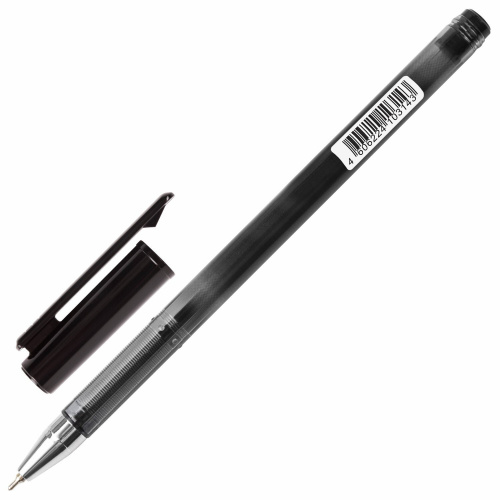 Ручка шариковая масляная BRAUBERG "Profi-Oil", корпус с печатью, линия письма 0,35 мм, черная фото 10