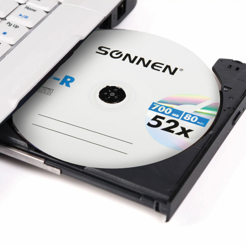Диски CD-R SONNEN, 700 Mb, 52x, 25 шт. фото 7