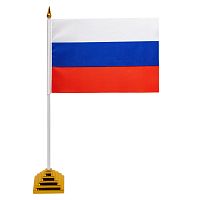 Флаг России BRAUBERG, настольный, 14х21 см, без герба