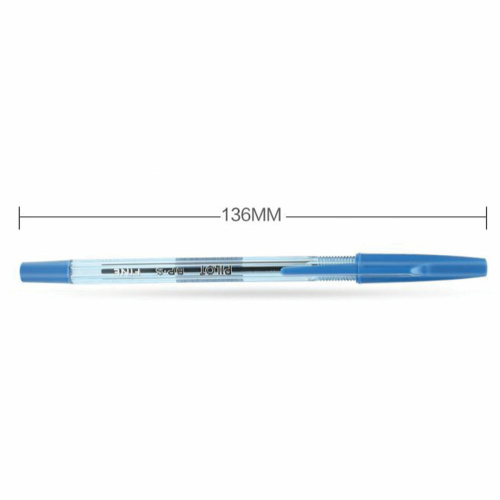 Ручка шариковая масляная PILOT "BP-S", корпус тонированный, узел 0,7 мм, линия письма 0,32 мм, синяя фото 4