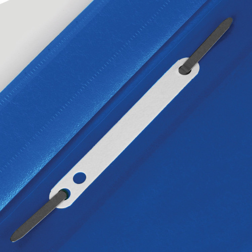 Скоросшиватель пластиковый STAFF, А4, 100/120 мкм, синий фото 8