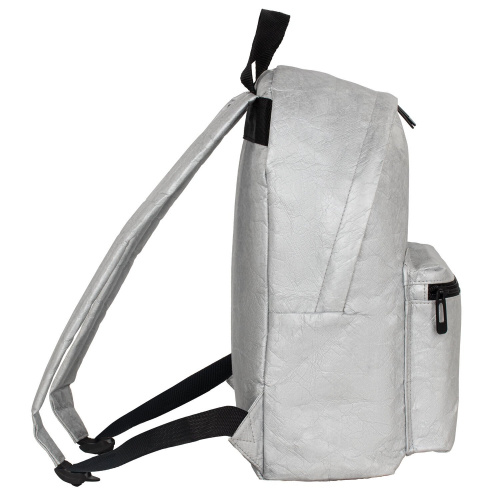 Рюкзак BRAUBERG TYVEK, 34х26х11 см, крафтовый с водонепроницаемым покрытием, серебристый фото 2