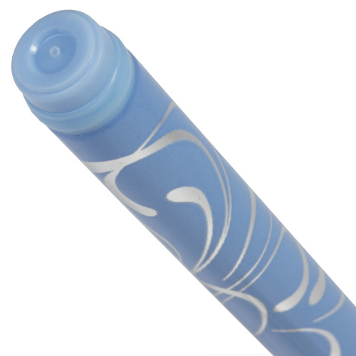 Ручка шариковая BRAUBERG "Узоры", корпус с печатью ассорти, линия письма 0,35 мм, синяя фото 4