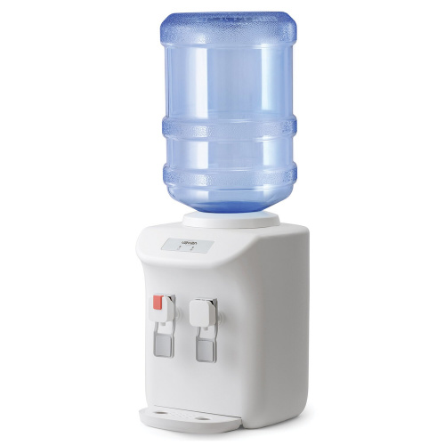 Кулер для воды VATTEN D27WE, настольный, нагрев/охлаждение электролнное, 2 крана, белый фото 3