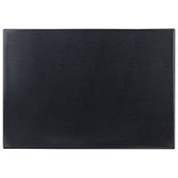 Коврик-подкладка настольный для письма BRAUBERG, 650х450 мм, с прозрачным карманом, черный