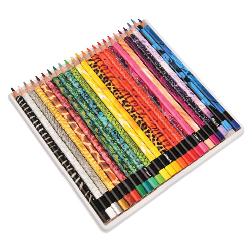 Карандаши цветные MAPED "Color'Peps Animals'", 24 цвета, трехгранные, заточенные, европодвес фото 3