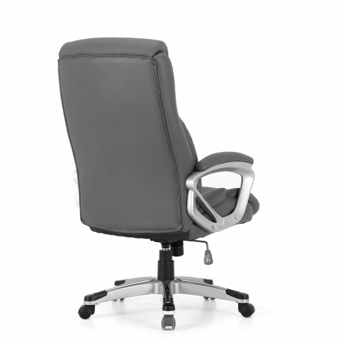 Кресло офисное BRABIX PREMIUM "Level EX-527", пружинный блок, рециклированная кожа, серое фото 8