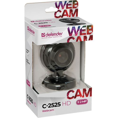 Веб-камера DEFENDER, 2 Мп, микрофон, USB 2.0, регулируемое крепление, черная фото 10