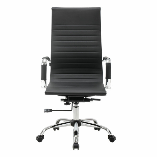 Кресло офисное BRABIX "Energy EX-509", экокожа, хром, черное фото 8