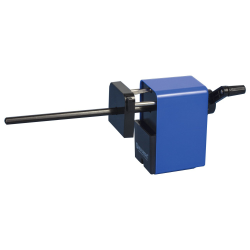 Точилка механическая BRAUBERG "UNIVERSAL", крепление к столу, металлический механизм, чёрный/синий фото 2