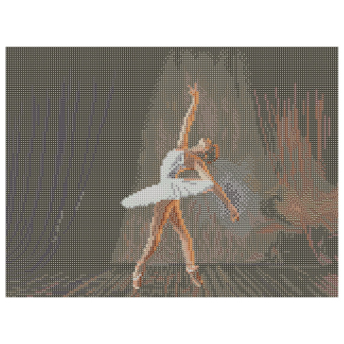Картина стразами ОСТРОВ СОКРОВИЩ "Балерина",  30х40 см, без подрамника фото 2