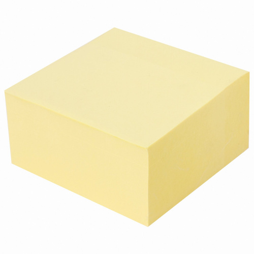 Блок самоклеящийся (стикеры) BRAUBERG, 76х76 мм, 400 л., желтый фото 6