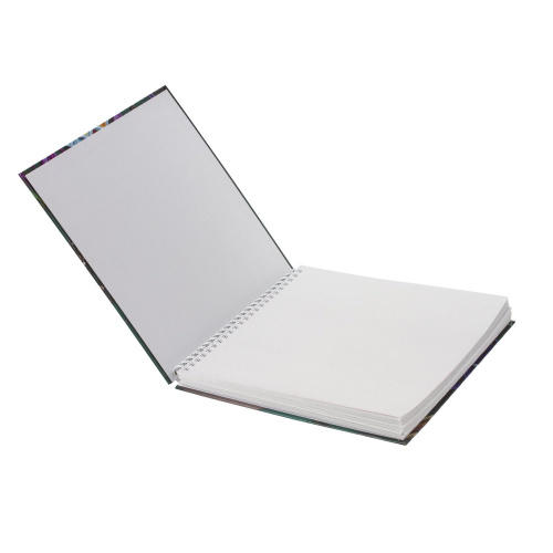 Скетчбук HATBER "Будем рисовать", белая бумага 120 г/м2, 210х210 мм, 60 л., гребень фото 3