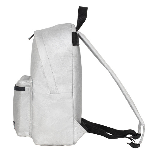 Рюкзак BRAUBERG TYVEK, 34х26х11 см, крафтовый с водонепроницаемым покрытием, серебристый фото 7