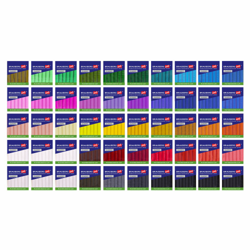 Глина полимерная запекаемая, НАБОР 50 штук (42 цвета) по 20 г, с аксессуарами в кейсе, BRAUBERG ART, 271166 фото 6