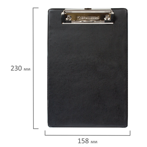 Доска-планшет BRAUBERG "NUMBER ONE ", А5,с прижимом, картон/ПВХ, черная фото 6