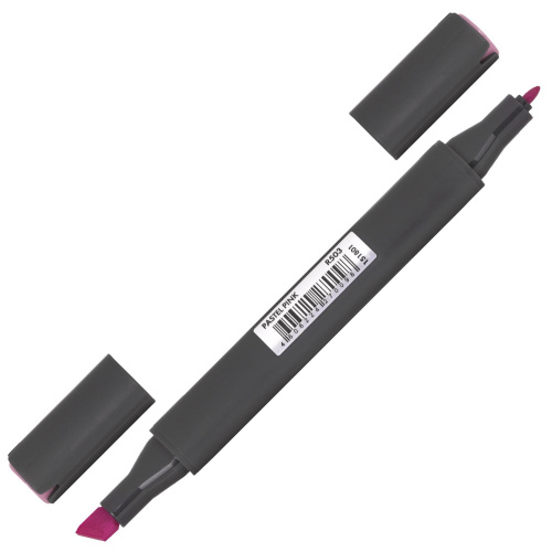 Маркер для скетчинга двусторонний BRAUBERG ART CLASSIC, 1 мм-6 мм , пастельный розовый фото 8
