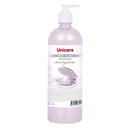 Мыло-крем туалетное жидкое увлажняющее "Unicare" Жемчужное 1 л