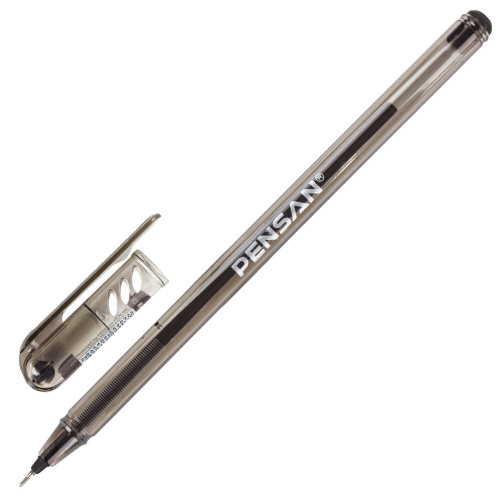 Ручка шариковая масляная PENSAN "My-Tech", линия письма 0,35 мм, черная фото 4