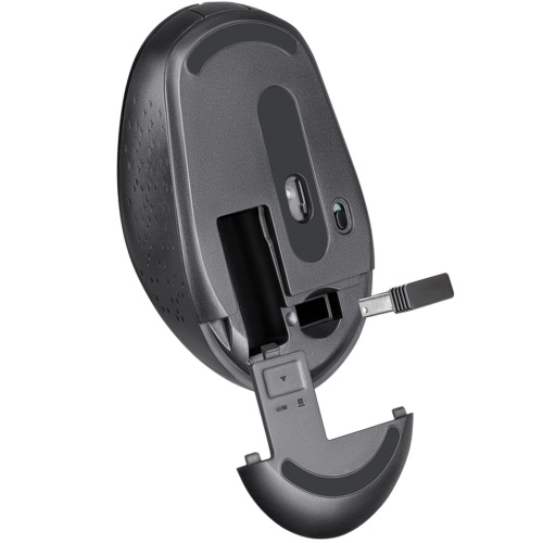Мышь беспроводная DEFENDER Auris MB-027, USB, 3 кнопки + 1 колесо-кнопка, оптическая, черная, 52027 фото 4