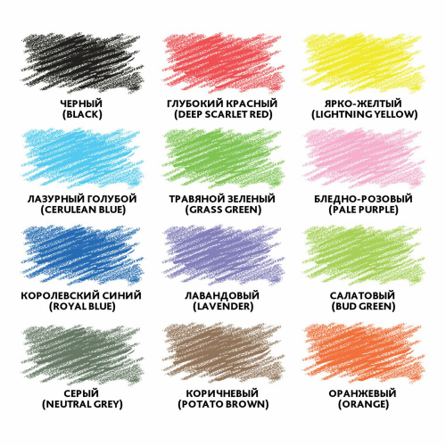 Карандаши цветные пластиковые BRAUBERG PREMIUM, 12 цветов, шестигранные, грифель мягкий 3 мм фото 2