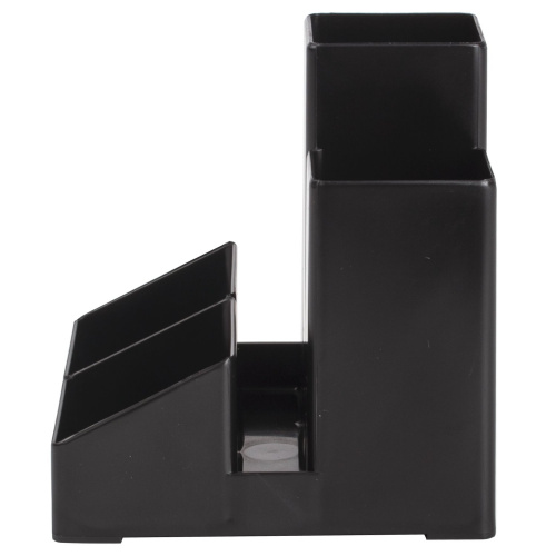 Подставка-органайзер BRAUBERG-CONTRACT, 109х95х101,5 мм, 5 отделений, черная фото 2