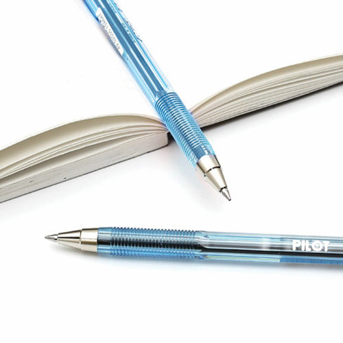 Ручка шариковая масляная PILOT "BP-S", корпус тонированный, узел 0,7 мм, линия письма 0,32 мм, синяя фото 3