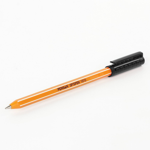 Ручка шариковая масляная PENSAN "Officepen 1010", корпус оранжевый, линия письма 0,8 мм, черная фото 8