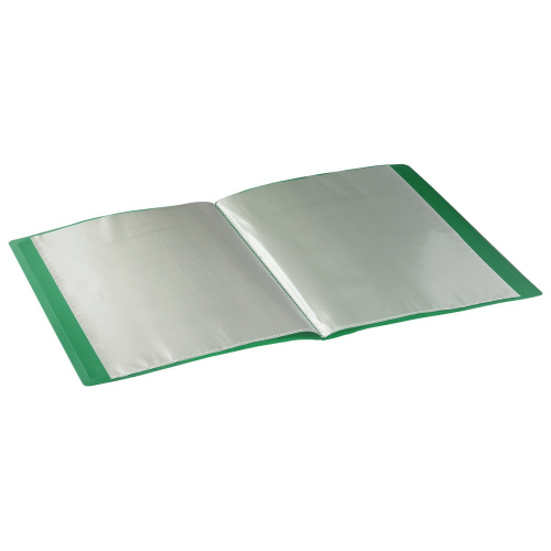 Папка BRAUBERG, 10 вкладышей,  0,5 мм, стандарт, зеленая фото 4
