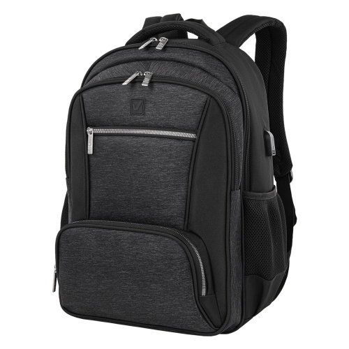 Рюкзак BRAUBERG URBAN, 46х30х18 см, универсальный, с отделением для ноутбука, серый/черный фото 2