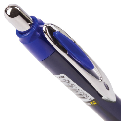 Ручка шариковая автоматическая с грипом BRAUBERG "Dash", линия письма 0,35 мм, синяя фото 3