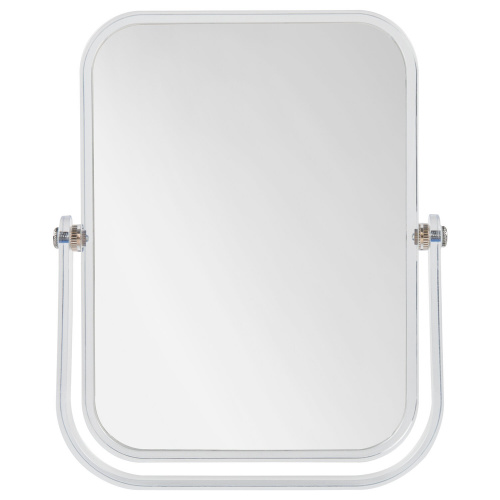 Зеркало настольное BRABIX, 19х16 см, двустороннее, с увеличением, прозрачная рамка фото 10