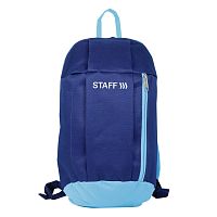Рюкзак STAFF AIR, 40х23х16 см, компактный, темно-синий с голубыми деталями