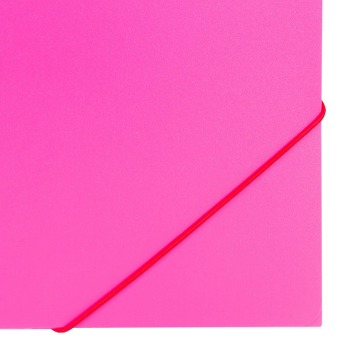 Папка на резинках BRAUBERG "Office", до 300 листов, 500 мкм, розовая фото 4