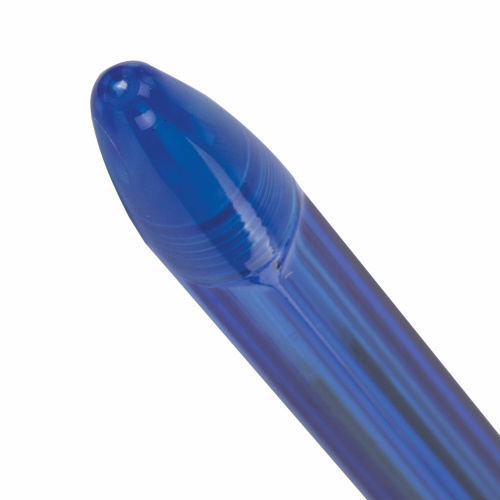Ручка шариковая масляная с грипом STAFF "Manager OBP-10", линия письма 0,35 мм, синяя фото 5